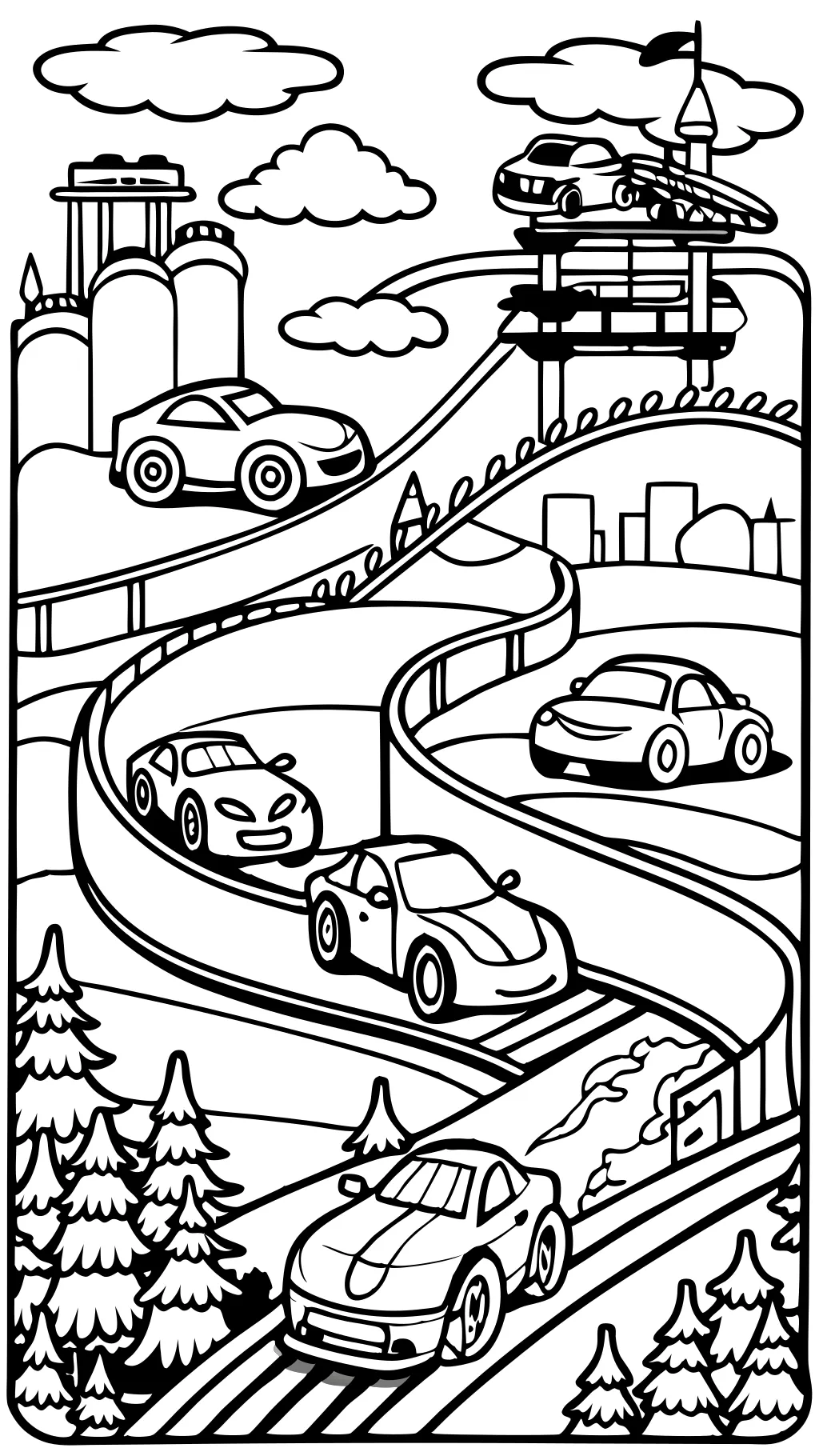 hotwheels coloring page